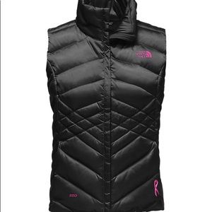The North Face Black Vest- Breast Cancer Edition